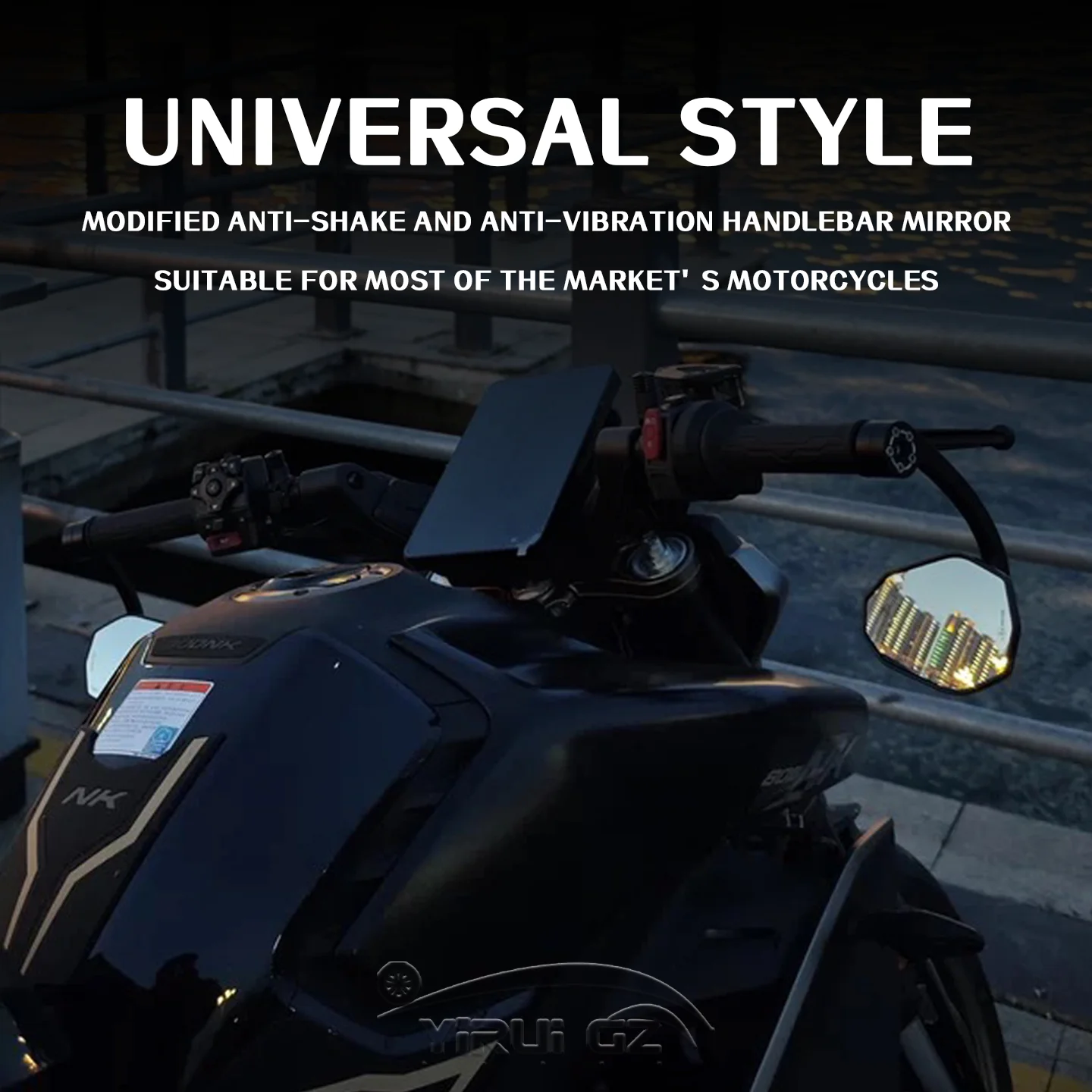 Motorcycle Bar End Mirror For CFMOTO CLX700 CLX700 CLX700 CLX700 CLX 700 CLX 700 Handlebar End Side Rearview Mirrors Wide Vision