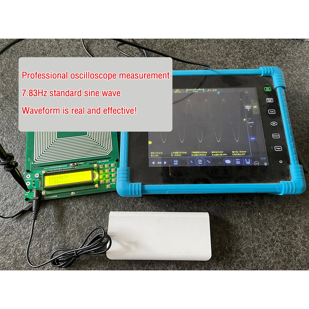 7.83Hz Schumann Wave Generator 0.1Hz-30kHz Adjustable Pure Sine Signal Generator Programmable Frequency Sine Square Inverted Wave Output DC 5V USB Powered Crystal Oscillator Low Frequency Resonator with USB Cable