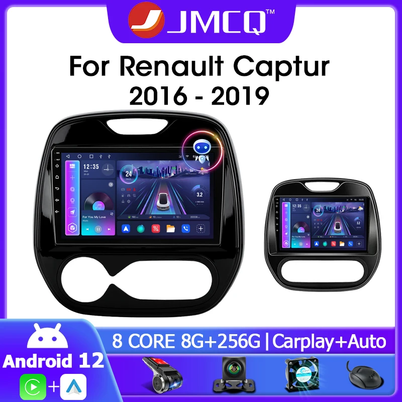 

2 Din Android 12 Car Radio For Renault Kaptur Captur 2016-2019 Multimedia Video Player Stereo 4G Carplay Auto DVD GPS Head Unit