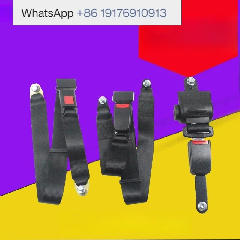 Forklift seat safety car with two-point automatic telescopic, universal safety belt accessories