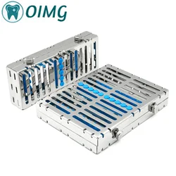 Dental Instrument Sterilization Box Stainless Steel Rack Surgical Autoclavable Dental Cassette File Burs Disinfection Tool