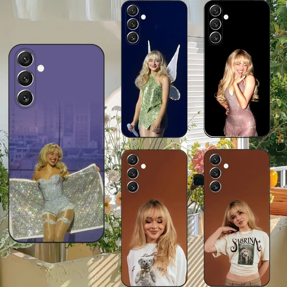 

S-Sabrina C-Carpenter Phone Case Phone Case For Samsung S25,S24,S21,S22,S23,S30,Ultra,S20,Plus,Fe,Lite,Note,10,9,5G Black Cover