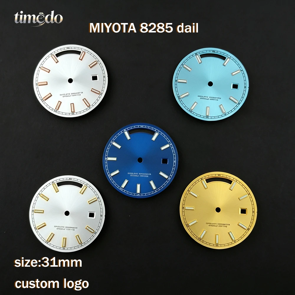 miyota-8285-ダイヤル-31mm-メンズ自動巻き時計カスタムロゴ-miyota-8285-ムーブメント時計アクセサリーに適しています
