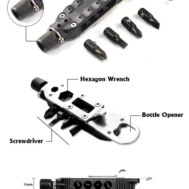 Mini Portable Multifunctional Combination Tool Screwdriver Multifunctional Screwdriver Bottle Opener Tool Set