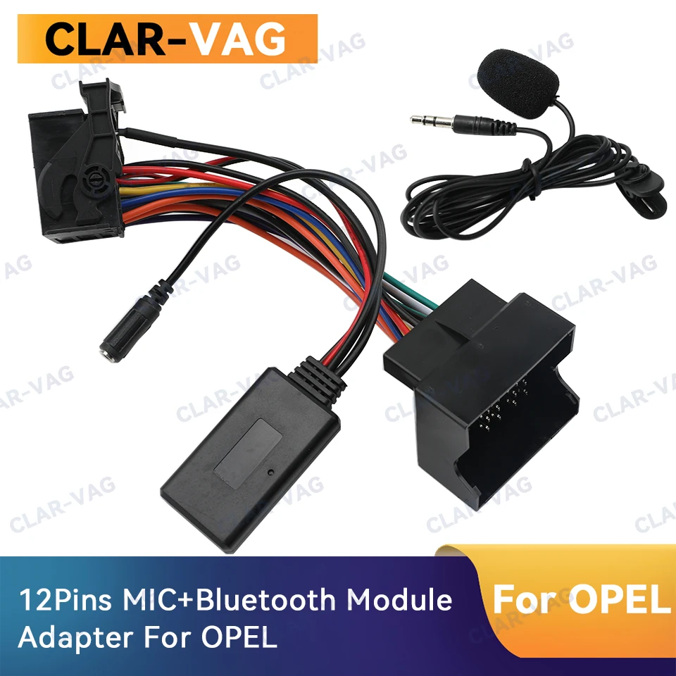 Bluetooth 5.0 Module Receiver Adapter Radio Stereo AUX Cable Adapter For OPEL Corsa D Astra H Zafira CD30 Mp3 CDC40 CD70 DVD90