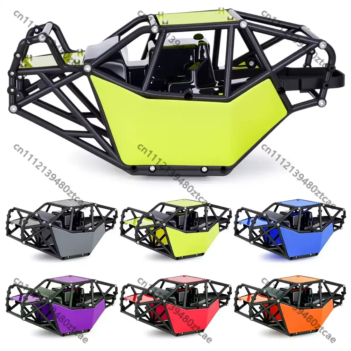 1/10 RC Rock Crawler Nylon Roll Cage Chassis Frame Pig Cage Tube Frame Off-Road Buggy Body Frame Upgrade Replacement Parts