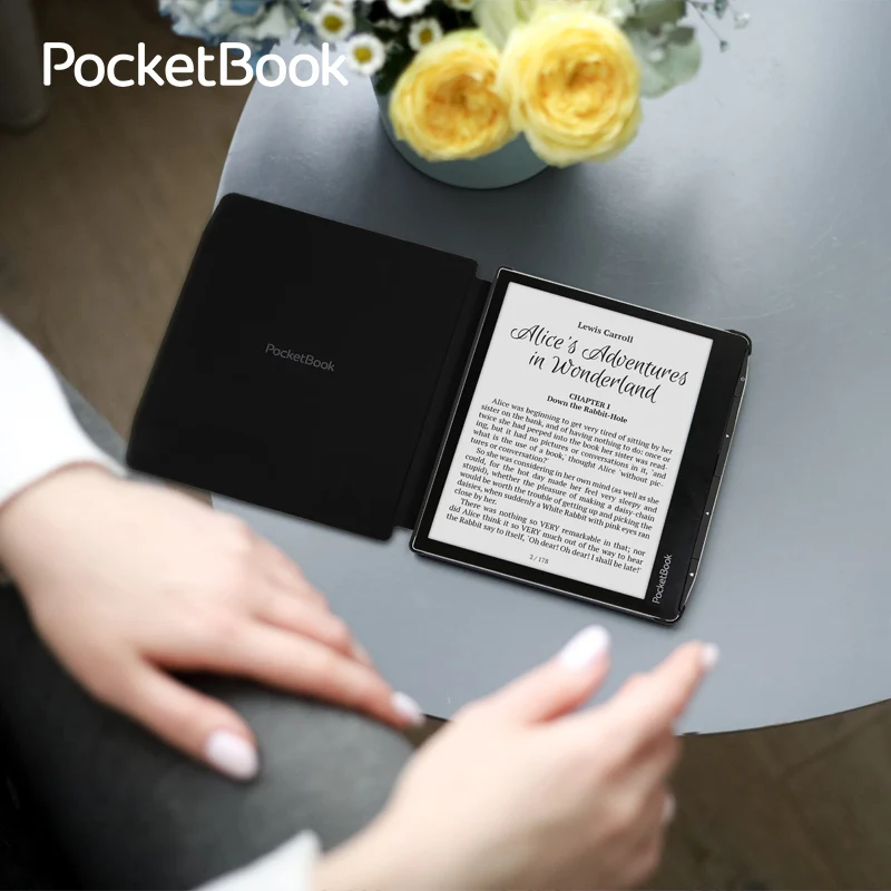 Pocketbook Shell Cover 7-inch Ebook For Era PU Microfiber Shockproof Sleep Corner Clips Anti-dust Solid Handy Case Accessories