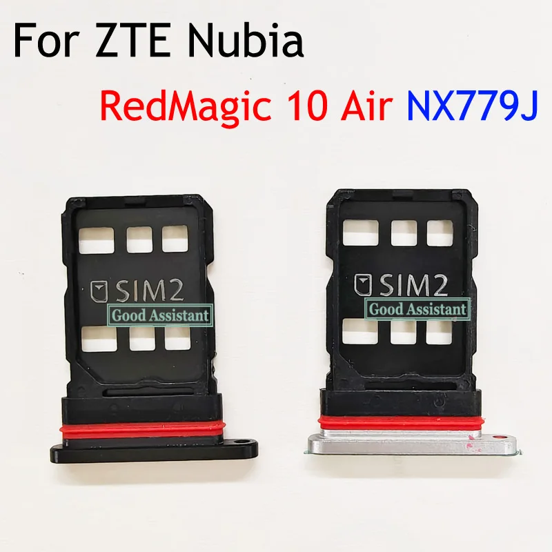 Black/Silver For ZTE Nubia RedMagic 10 Air NX779J Sim Tray Micro