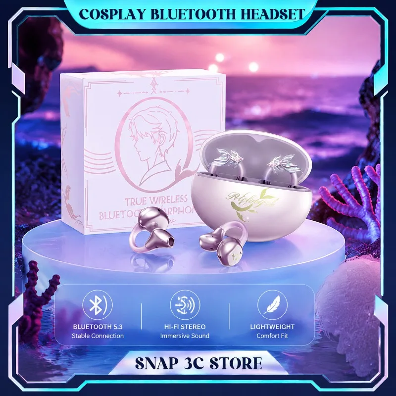 

Love and Deepspace Rafayel Cosplay Wireless Earphones Otome Game Anime Ear Clip Bone Conduction Bluetooth Headphones Gifts