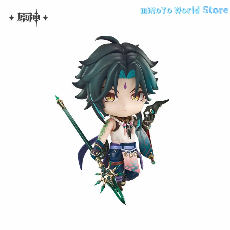 Xiao-Figuren [Original] Genshin Impact Original Xiao Q-Version Figurine Xiao Modell Ornament Liyue Harbor Cosplay Geburtstagsgeschenke