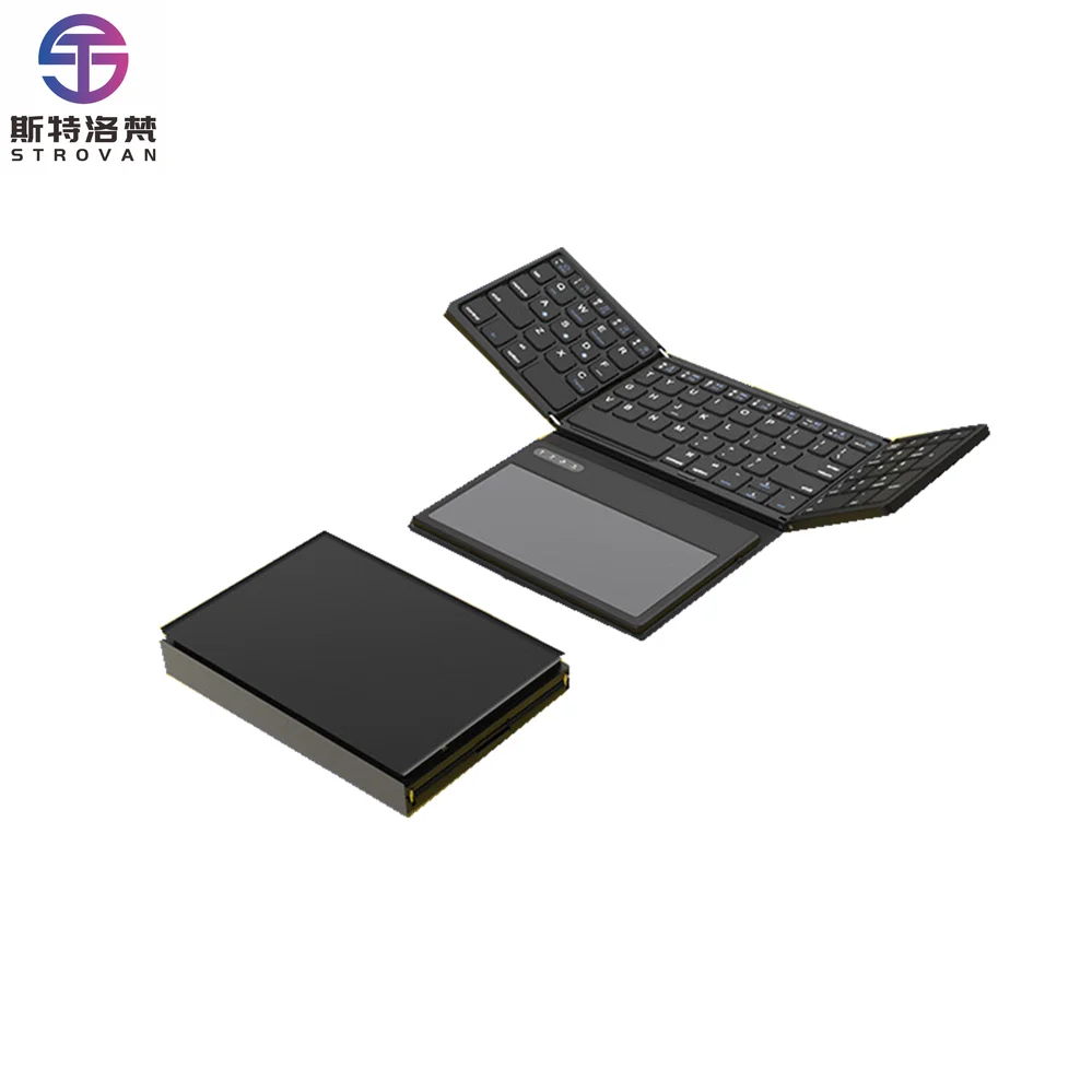 

Универсальная клавиатура Mini BT 5.1, 81 клавиша для планшетных ПК, телефона BO55, портативная беспроводная клавиатура