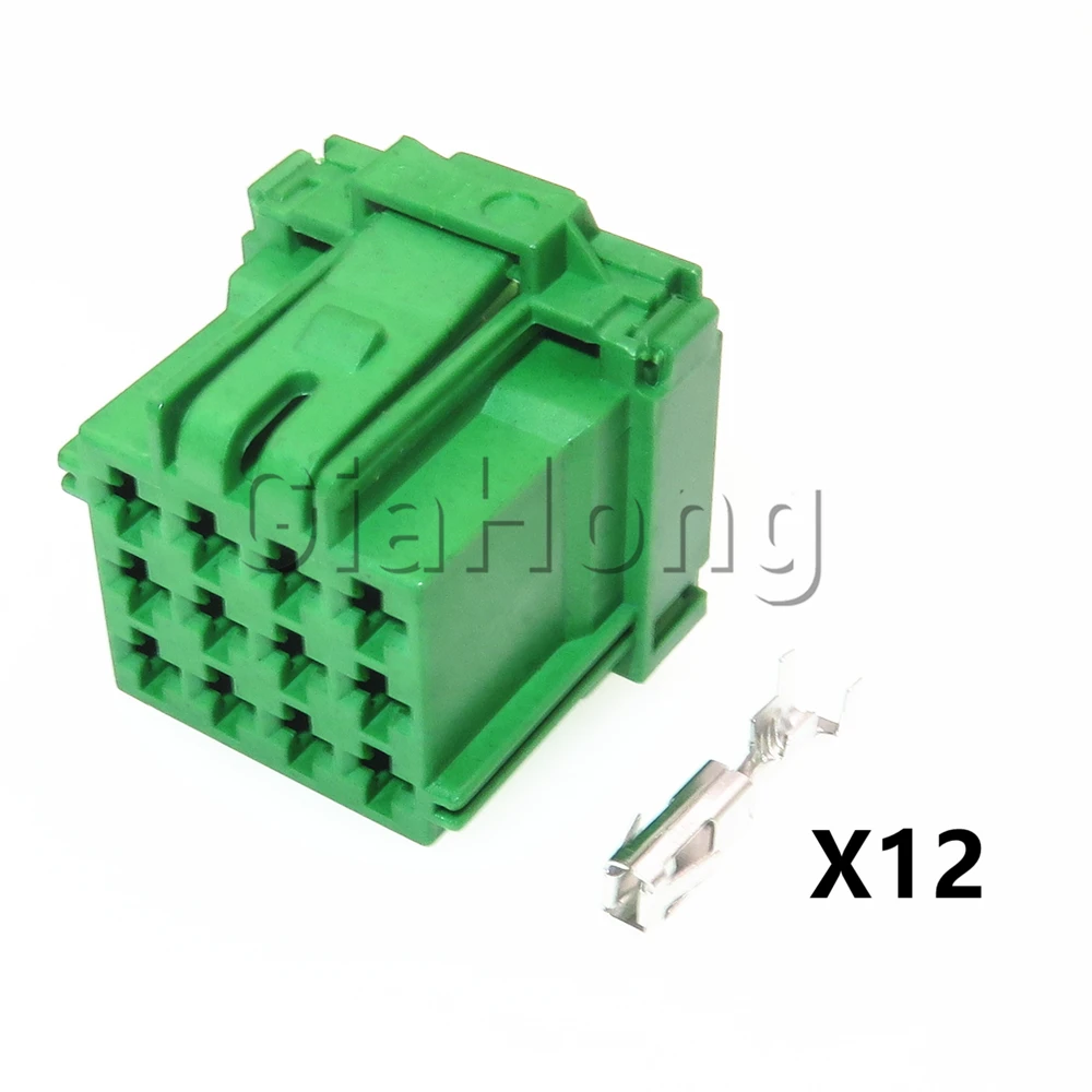 1 Set 12 Ways Starter 1-967627 8-968972-1 Automobile CD Player Electrical Socket 1-967627-1 Car Unsealed Wire Cable Connector