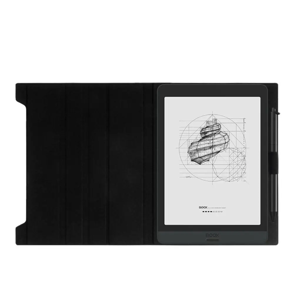

Foldable E-Reader Case with Pen Slot Paste Type Back Cover Leather Anti-fall for Onyx BOOX Nova 3Color/3/2/1/Air
