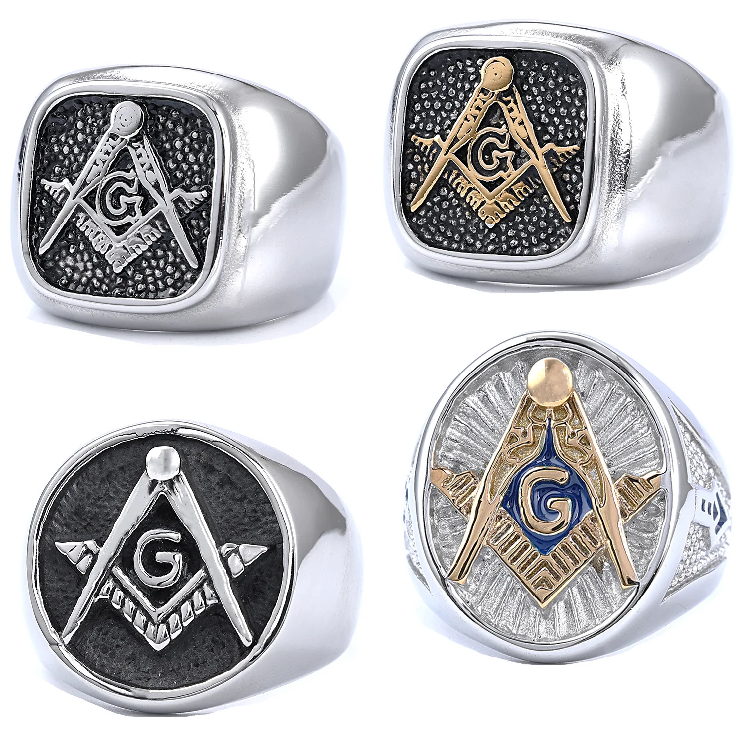 

2026 Hot Selling European And American Retro 925 Silver Ring Trendy Hip-hop Men's Ring