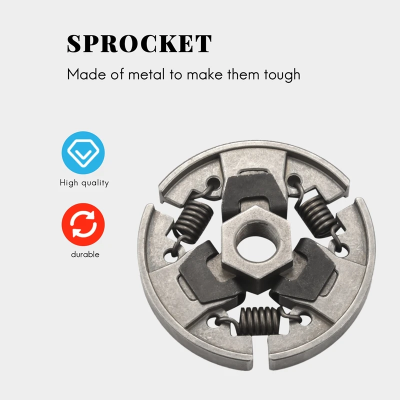 Sprocket Clutch 3/8 Inch For Stihl 017 018 021 023 025 Ms170 Ms180 Ms210 Ms230 Ms250 Chainsaw With Washer E-Clip Kit Replace 112