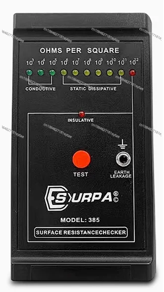 Black ESD ESD Items Meter Multipurpose Digital LED Display For  Surface Resistance Tester Surpa 385 100