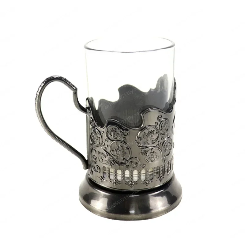 Sell Old-fashioned Podstakannik Drinking Hot Tea Glass Metal Cup Holder Folk Crafts