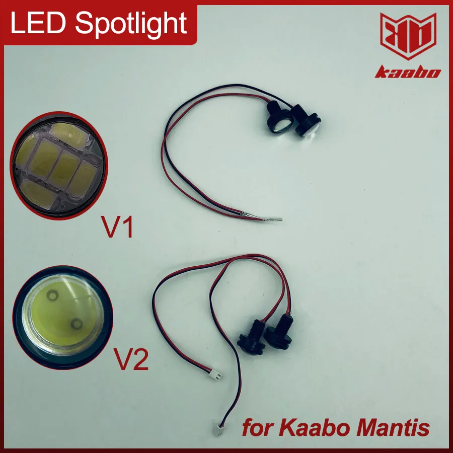 LED Spotlight Front Light 12V White for Kaabo Mantis Electric Scooter Original Accessories