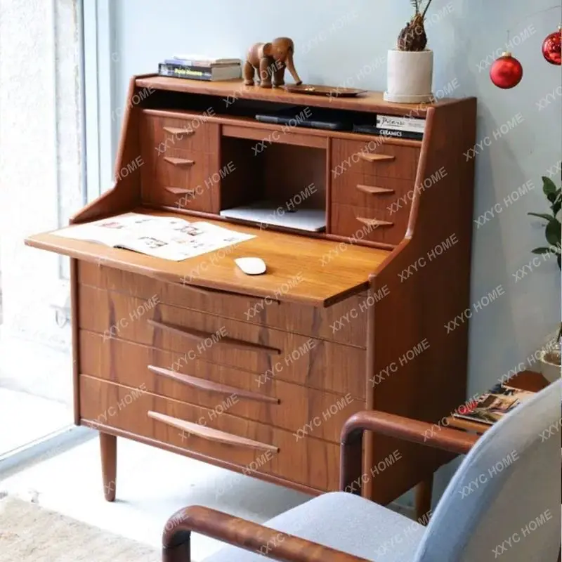 

M multi-functional dresser with pull-out writing table, medieval makeup table