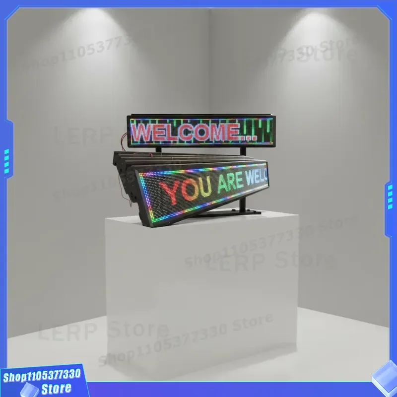 P10 Full Color Mini LED Display 512 Pixel Density 600CD Brightness Banner Screen for Welcome Signage with 1 Year Warranty