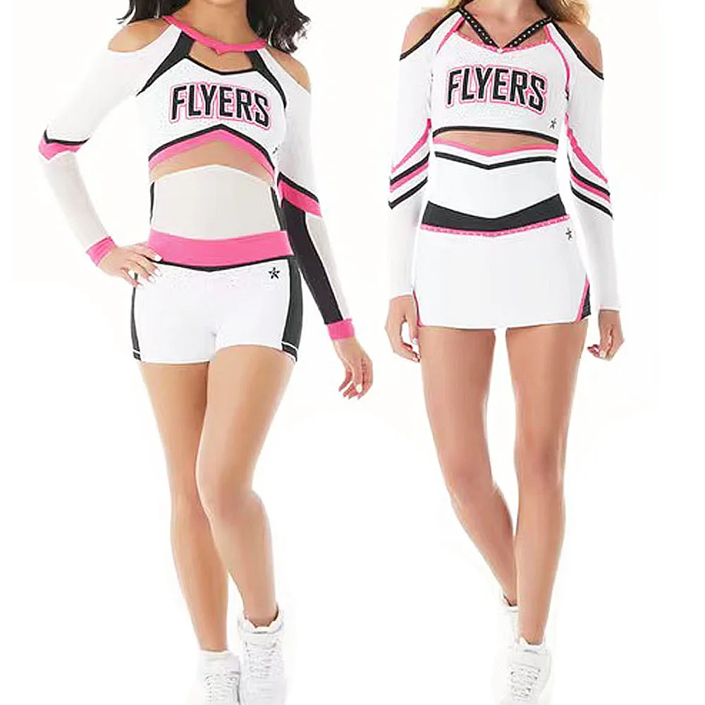 Форма черлидинга для девочек, спортивный наряд, танцевальный костюм для выступлений, индивидуальный стиль