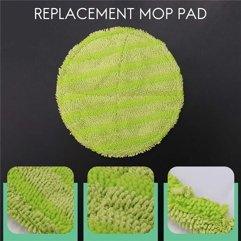 

10 Pcs Replacement Pad for Cordless Electric Rotary Mop Sweeper Wireless Electric Rotary Mop Replacement Scrubber Pad