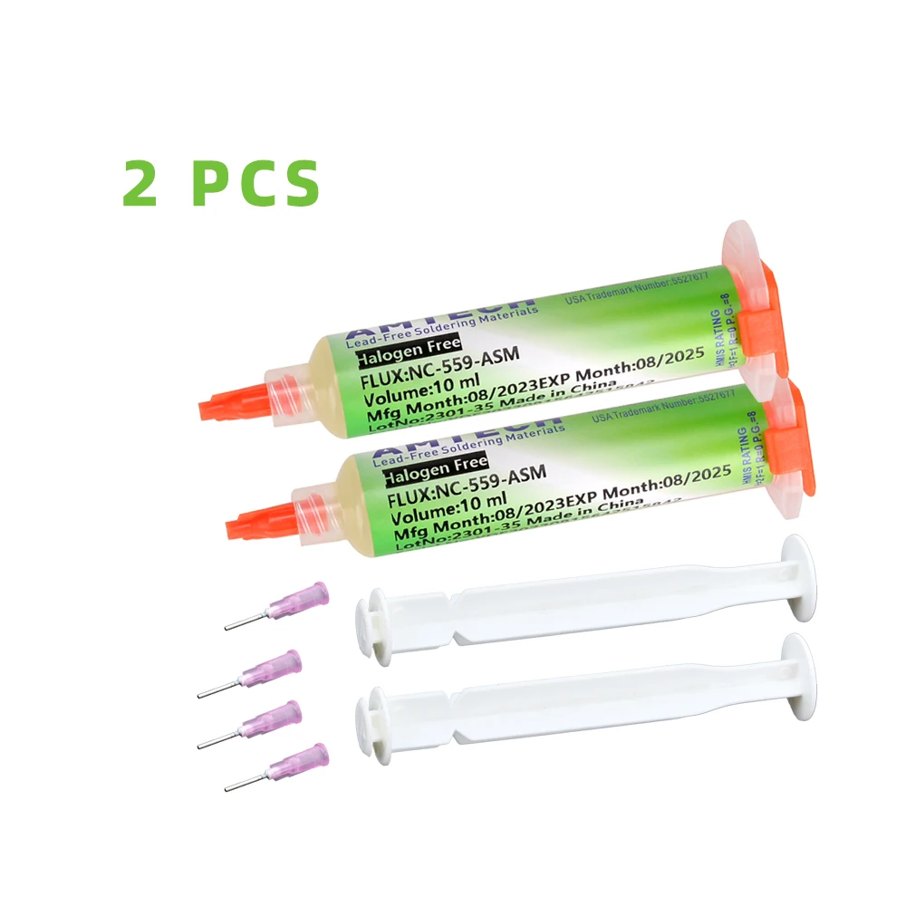 NC-559-ASM BGA PCB No-Clean pasta lutownicza spawanie zaawansowany topnik olejowy smar 10cc pasta lutownicza naprawcza