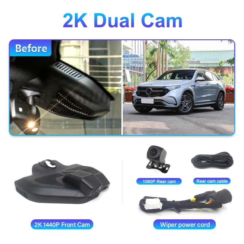 4K 2160P Auto DVR Dash Cam Achteruitrijcamera voor Mercedes Benz GLC X253 GLC Coupe C253 AMG GLC43 GLC63 EQC400 EQC GLC300 GLC300d GLC300e