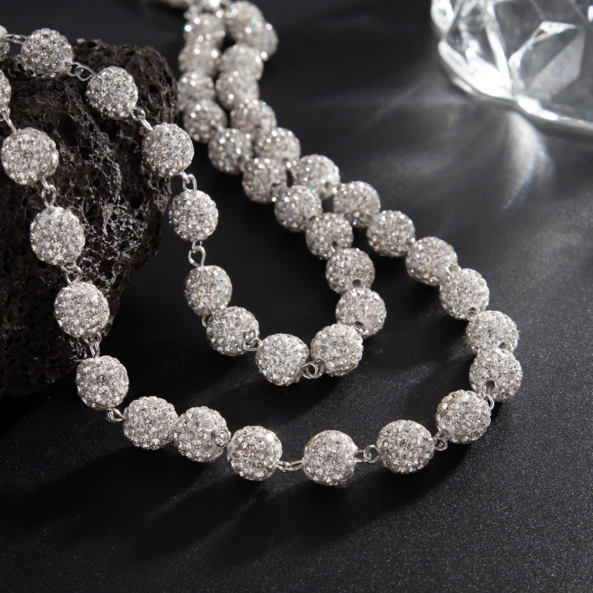 Hip Hop Rock Rhinestone Wallet Chain for Men Trendy Hipster Keychain Waist Chain Cool Daily Outfit Jewelry Decor Jeans Chain