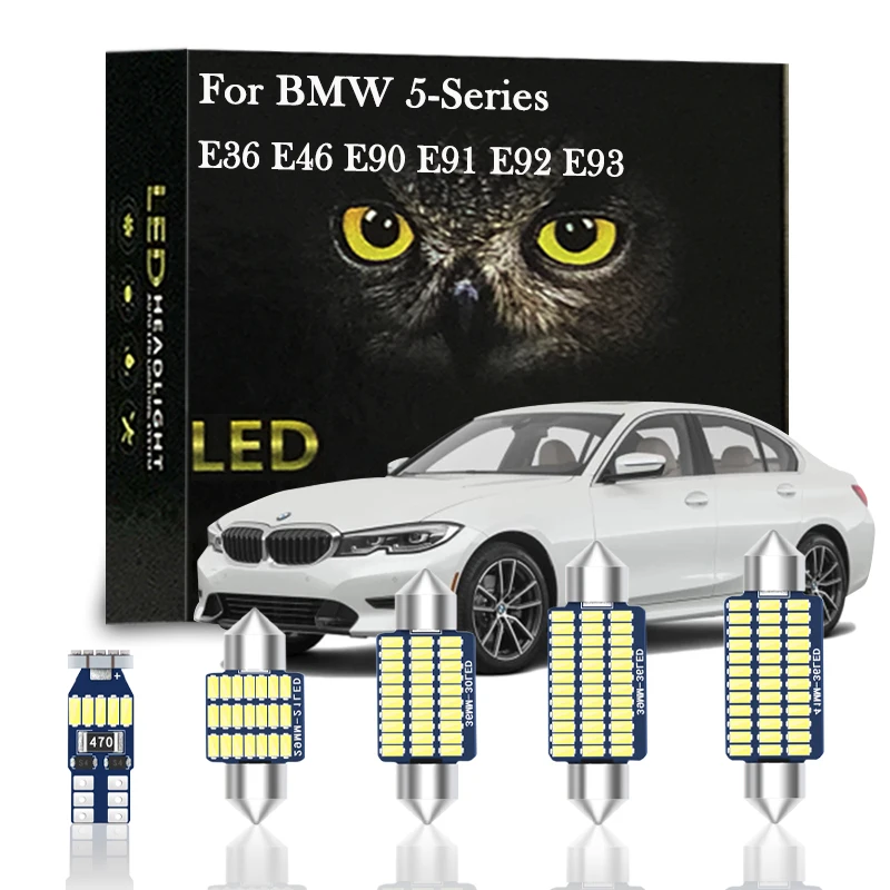 

Canbus For BMW E36 E46 E90 E91 E92 E93 3 Series Interior LED Light Indoor Dome Map Lamp Kit Vehicle Accessories