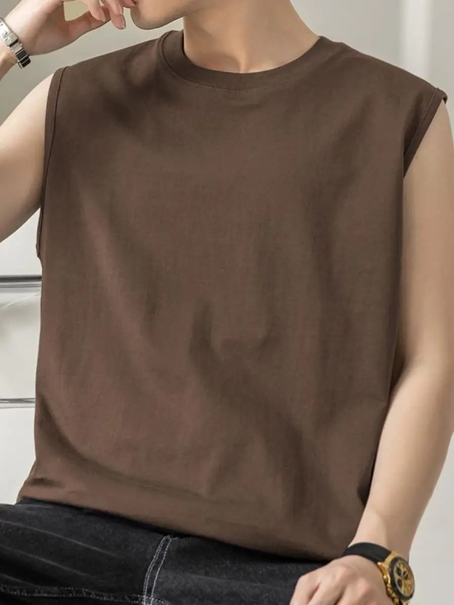 2026-new-men's-cotton-blend-tank-top-basketball-fitness-sportswear-two-piece-set-summer-collection-pure-apparel-combo