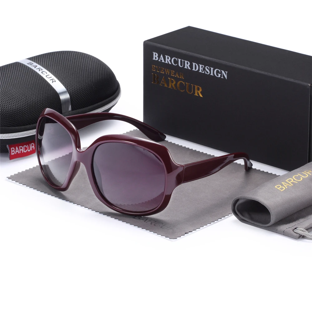 BARCUR Women Classic Polarized Sunglasses Female Light weight Sun Glasses For Women UV400 Protection