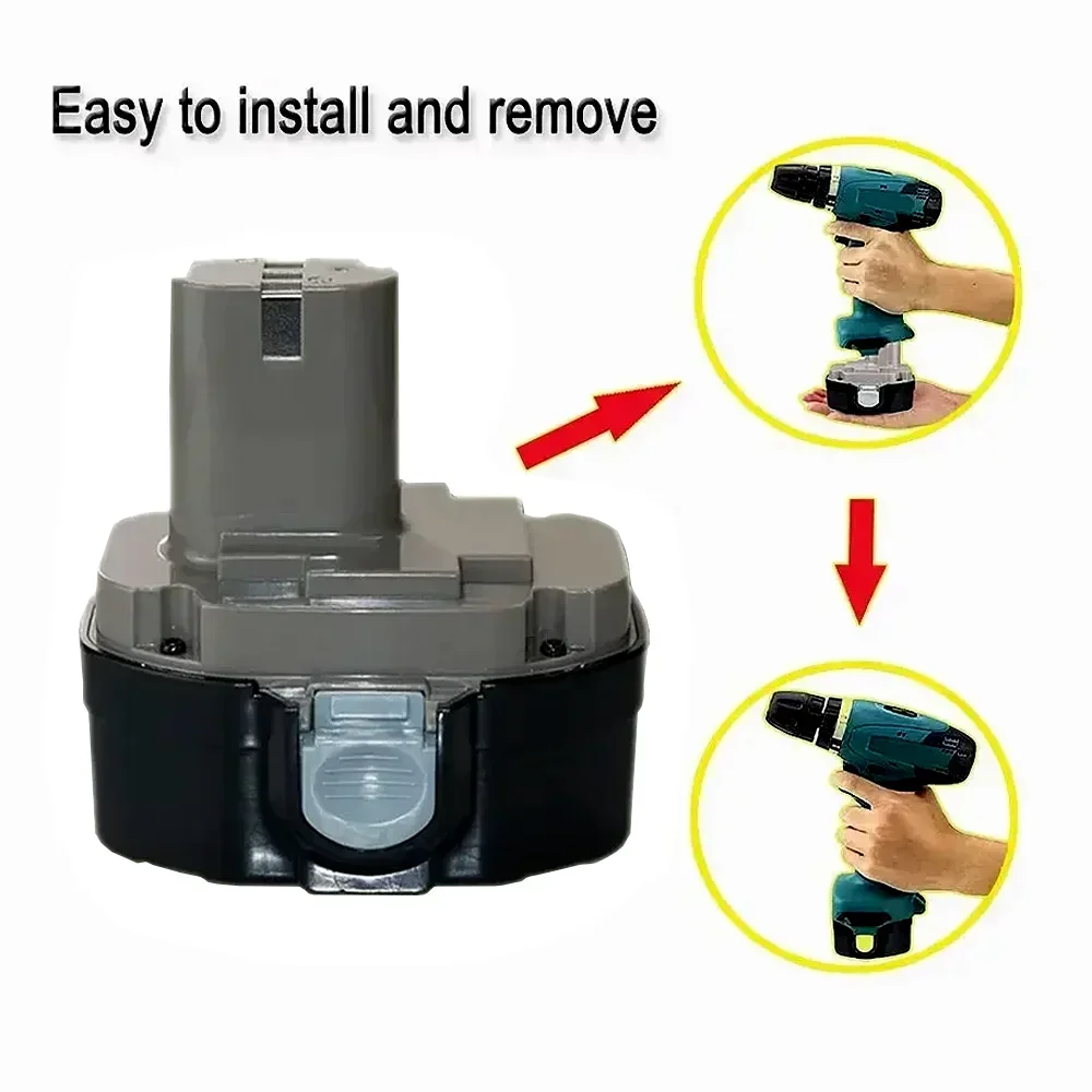 

2026 NEW For Makita 18V 4800mAh Ni-MH Battery Replacement Compatible with PA18 1822 1823 1833 1834 1835 1835F 192828-1 192829-9