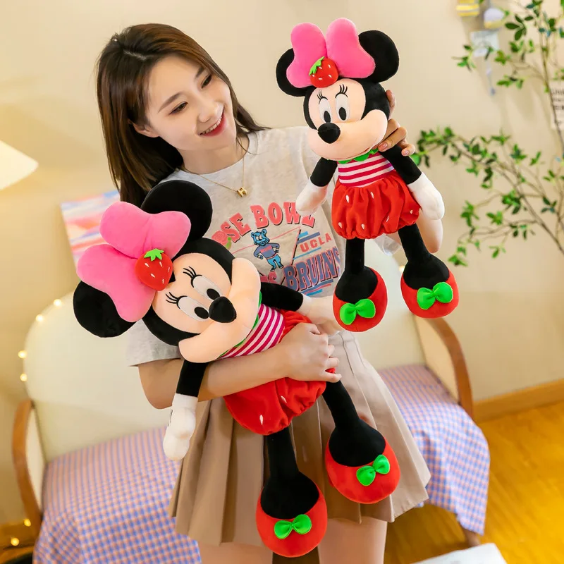 Jouet en peluche Qiqi Nini fraise de dessin animé mignon, joli oreiller pour Couple et enfants, décoration de maison, cadeau d'anniversaire pour filles et enfants