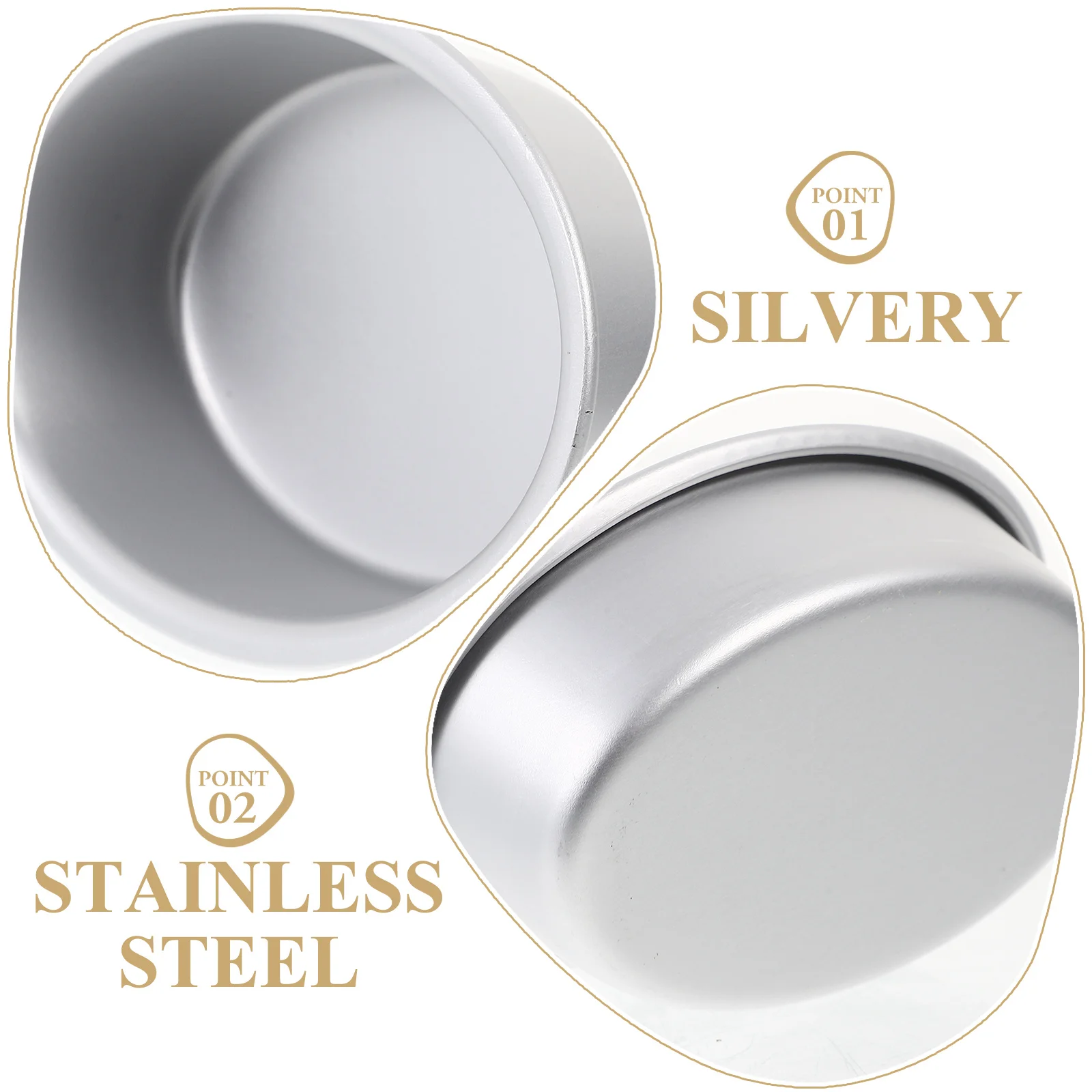 

10pcs Set Aluminum Loaf Flan Cake Pudding Mold Pan Pan Mini Egg Baking Pans Easy Clean Non Stick Kitchen Supplies