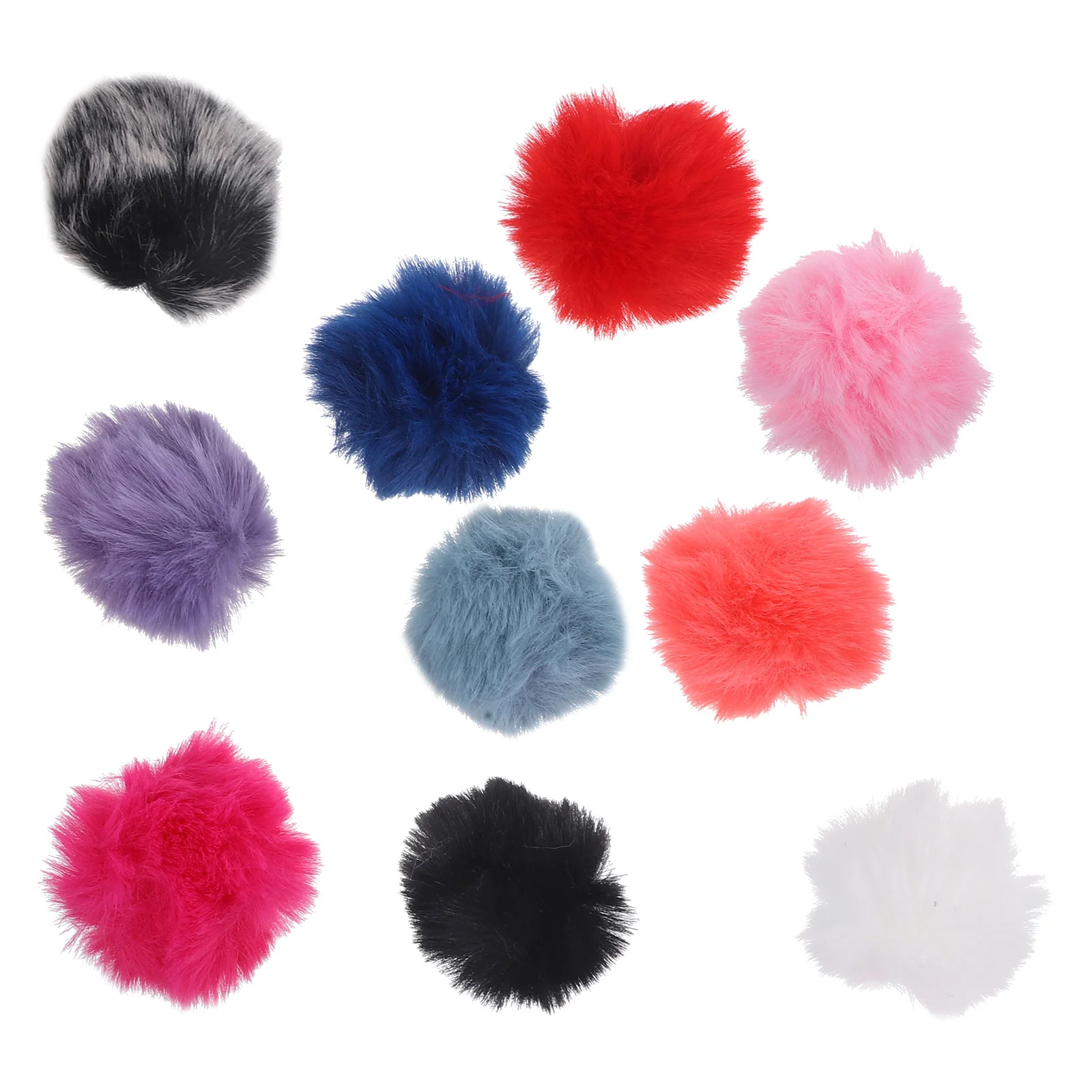 10 Pcs Microphone Cover Furry Wind Screen Windscreen Muff Lavalier for Lapel Windproof