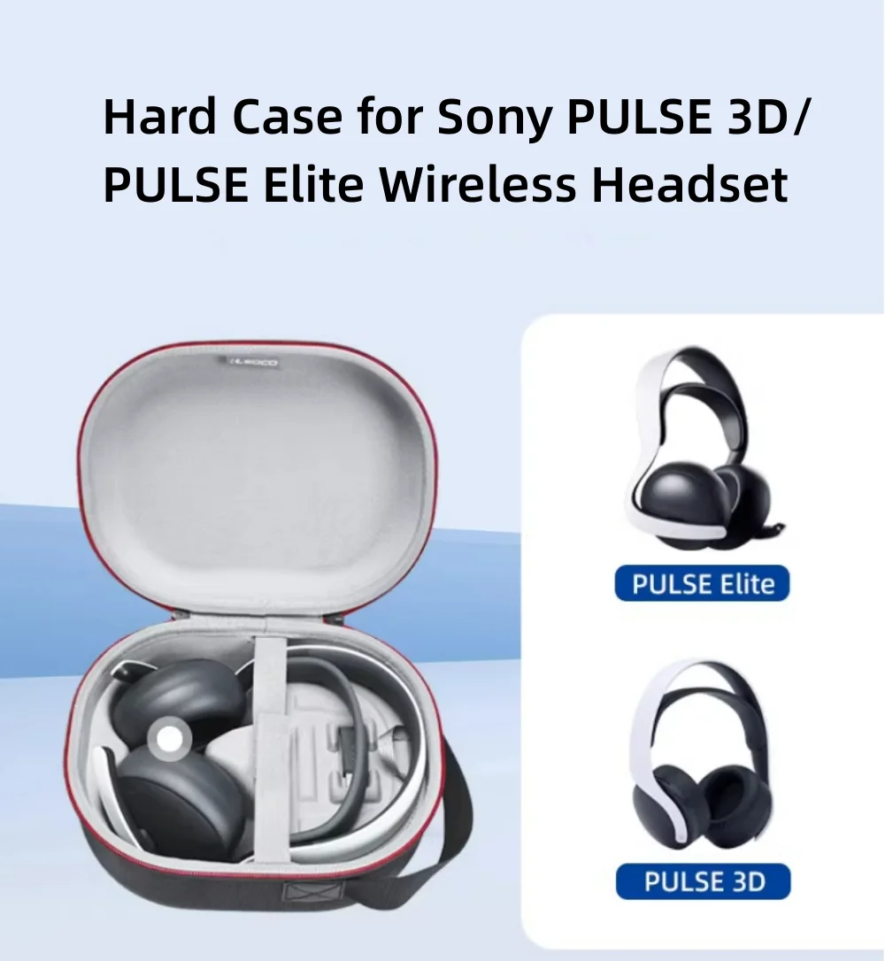 Hard Case for PlayStation Wireless PS5 PULSE 3D Headset Case,Protective Hard Shell Carrying Bag for Pulse Elite Wireless Headset