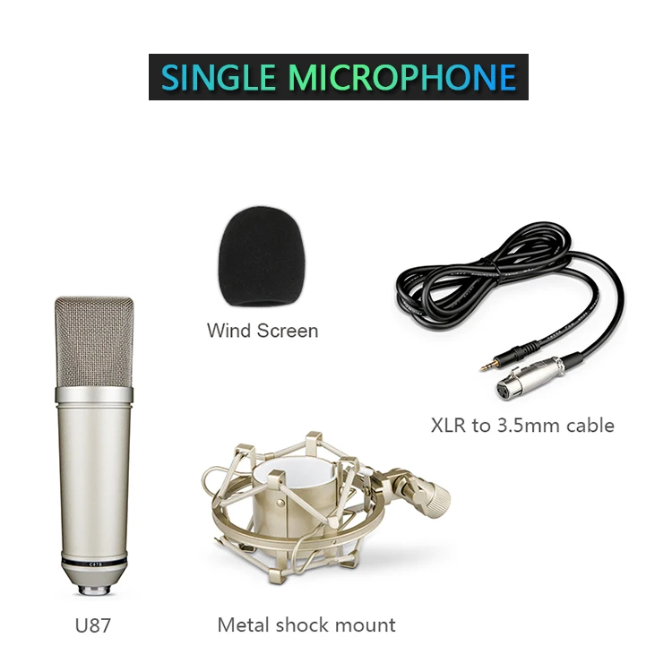 Enping Factory Karaoke Microphone BM800 Studio Condenser Mikrofon Mic For KTV Radio Braodcasting Singing Recording Computer