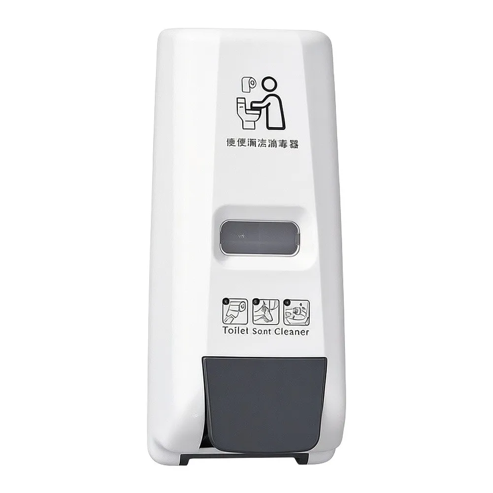 Push Lever Toilet Cleaner Dispenser for Consistent Solution Application on Toilet Seats in Commercial Restrooms