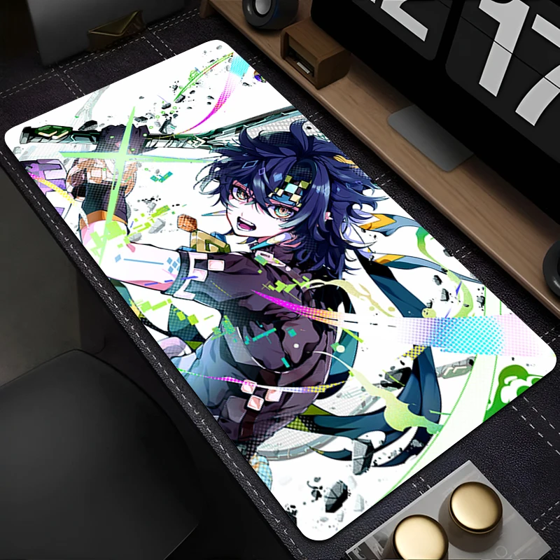 

Mousepad Anime Mouse Pad Gaming Accessories Office HD Keyboard Pad Large Desk Mat PC Rubber G-genshin Impact Kinich Extended Pad