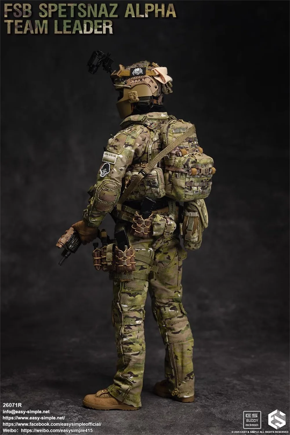 For Sale Easy&Simple The Russian Male Man Soldier Doll FSB Operation Unit Full Set Moveable Action Doll About 12