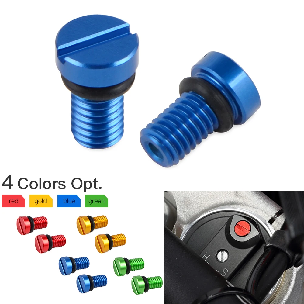 

M5*0.8 Front Fork Air Valve Cap Screws For Yamaha YZ 80 85 125 250 93-21 YZ 65 250F 400F 450F 125X 250X 250FX WR250F WR400-450F