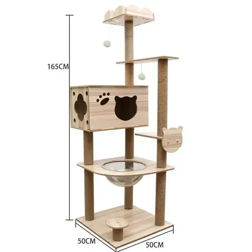 Cat Climbing Frame, Crawl Nest  Space Warehouse, Four Panels, Universal Hemp Rope Cat Frame Scratching Season