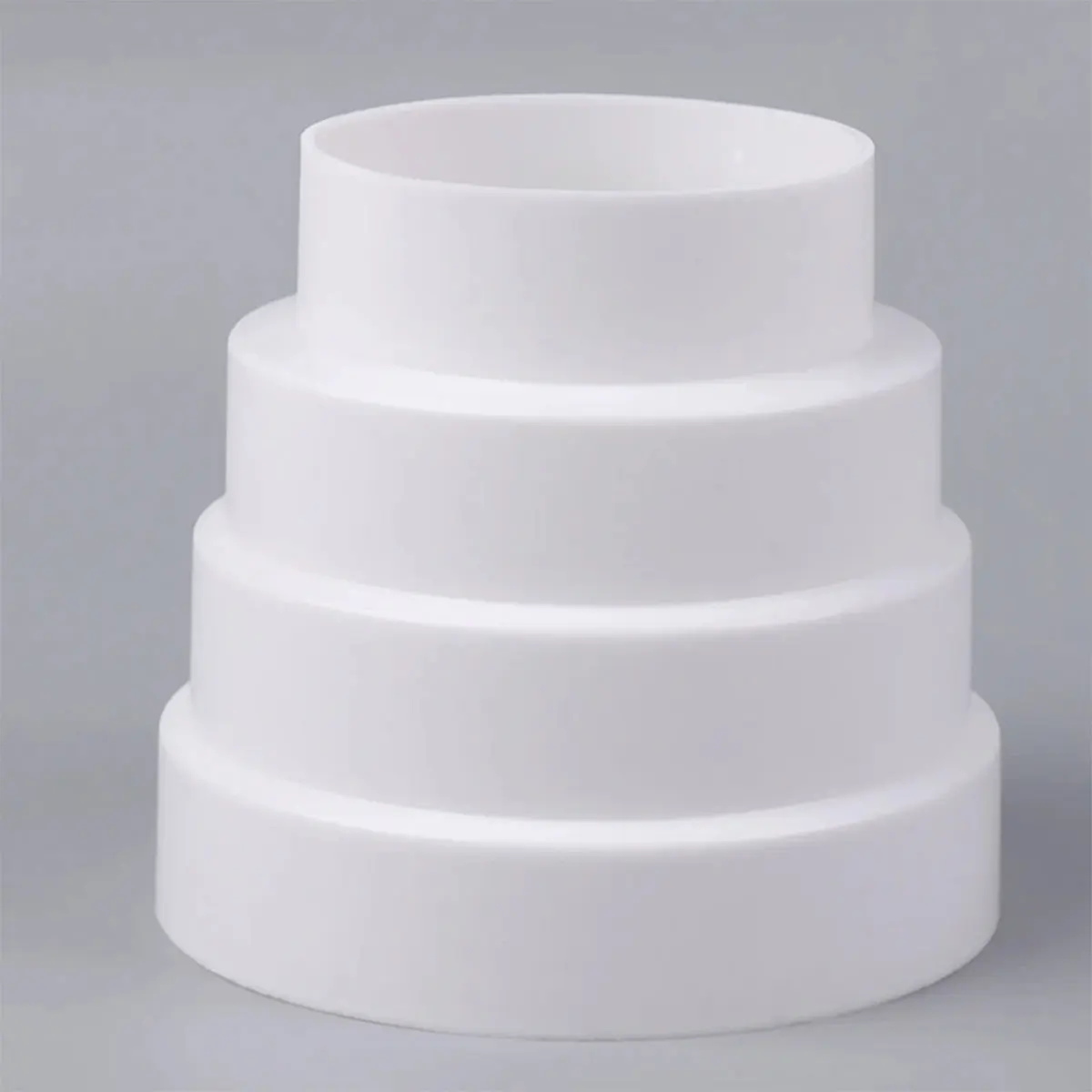 Ventilation SystemVentilation Duct AdapterRound ReducerPVC Reducing Head Diameter 80-150 MM White Ventilation Connection