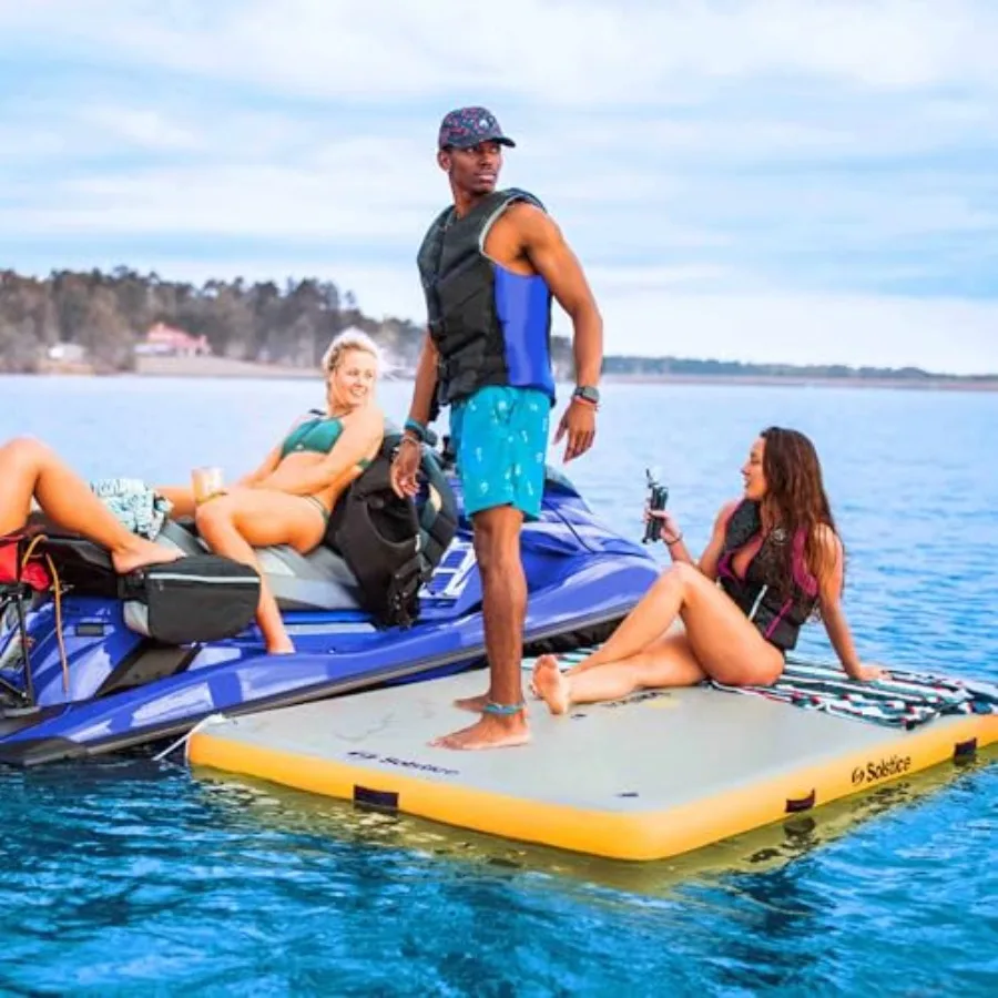 Original Floating Inflatable For Pool Use, Made Of Durable Vinyl, Bright Blue Color, Ultra Lightweight And Quick Inflation