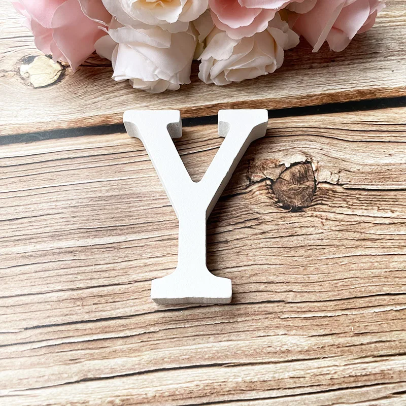 Weiße DIY-Hauptstadt-Holzbuchstaben-Dekore für Zuhause, Wand, Party, Basteln, Bildung, Projekte, Herstellung von Zubehör, personalisiertes Namensdesign – Detail 26