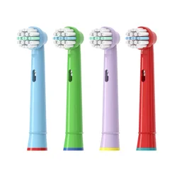 4 Pcs Electric Toothbrush Head Replacement Children kids Brush Heads Fit for Oral Pro-Health B Stages  D100K 4510K d10 d12