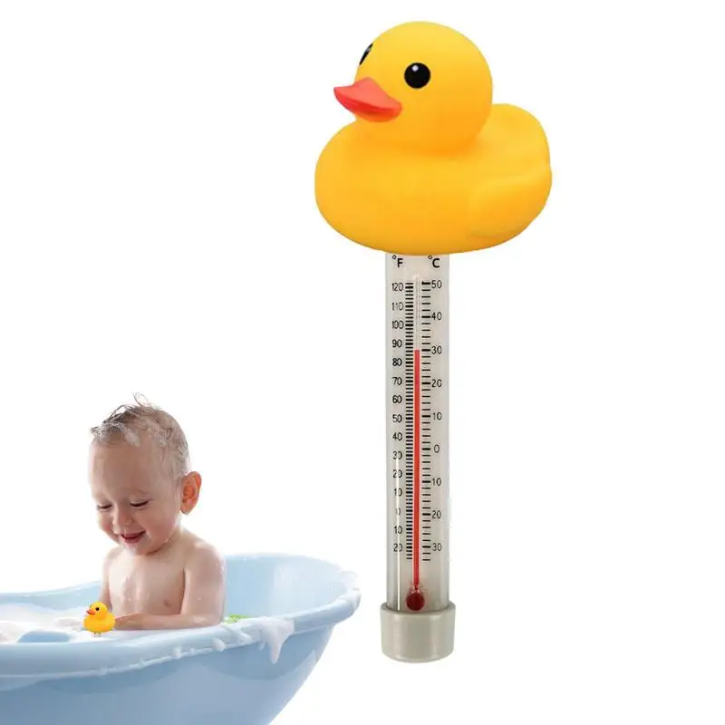 

Pool Duck Thermometer Floating Wireless Pool Thermometer Shatterproof Floating Water Thermometer With Thin Rope For Fish Pond