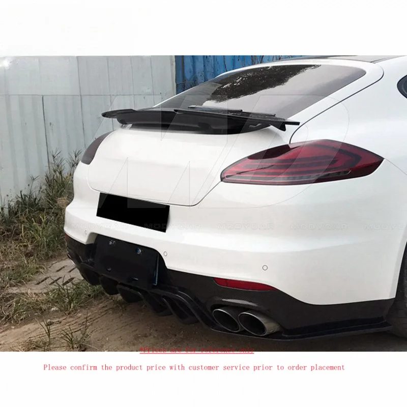 Carbon Fiber Rear Lip for 2014-2015 Porsche Panamera 970.2