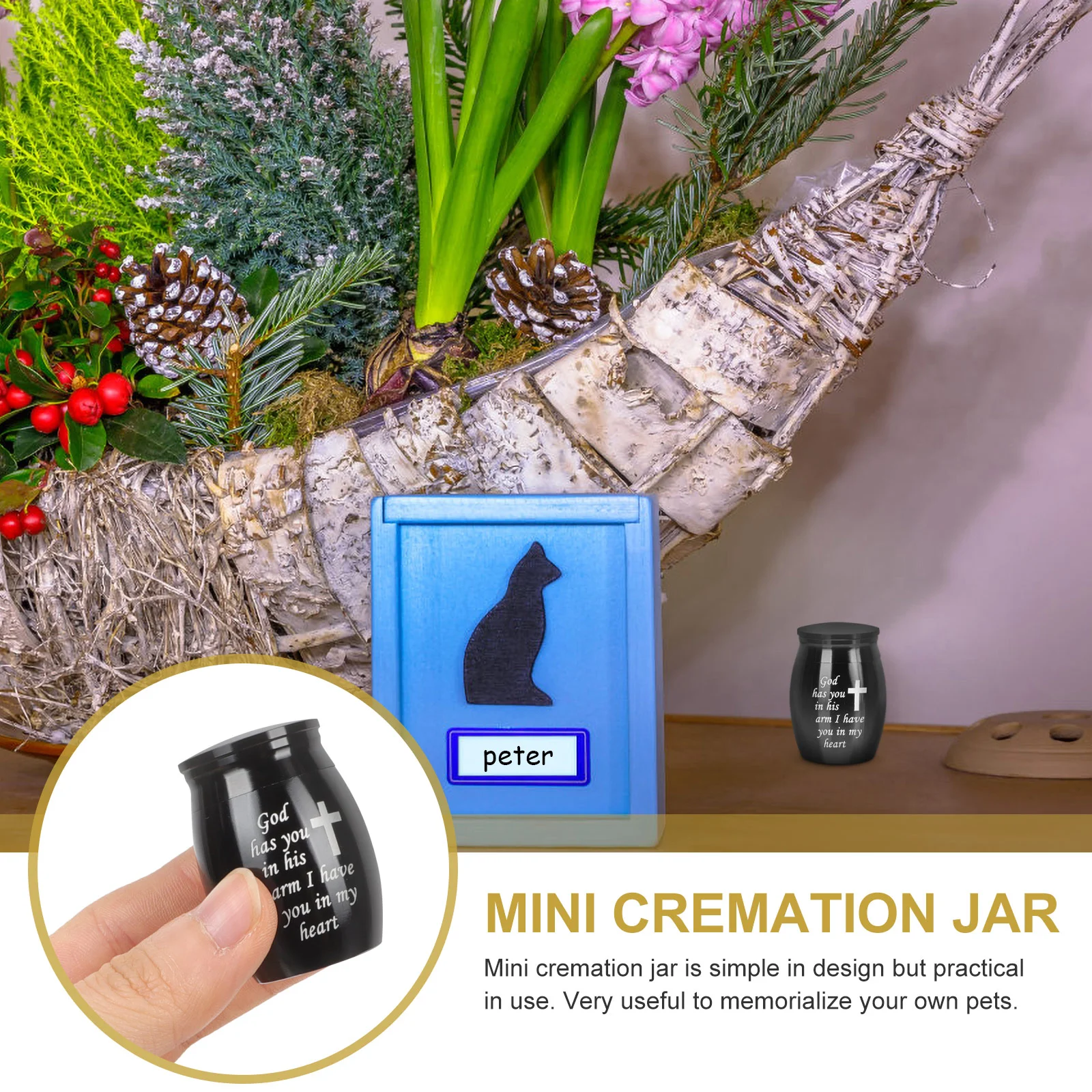 Contenitori per urna per ceneri Piccoli urne per ricordi Ceramica per adulti in metallo per inserti medi per bambini